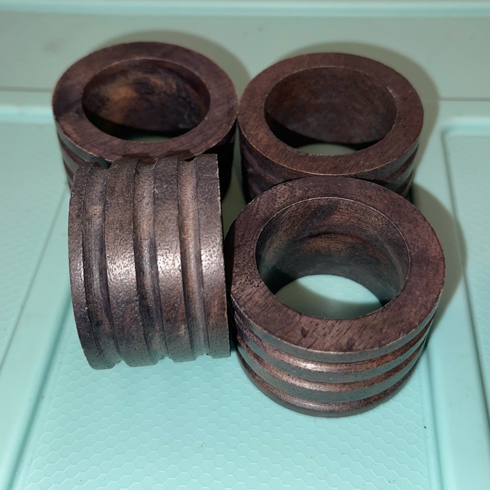 Wood napkin rings